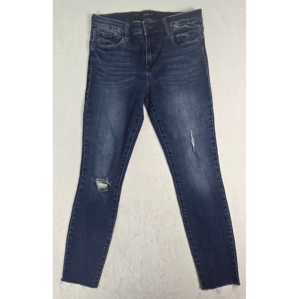 Skinny Jeans STS Blue Women 29 Blue Raw Hem Emma Ankle Skinny